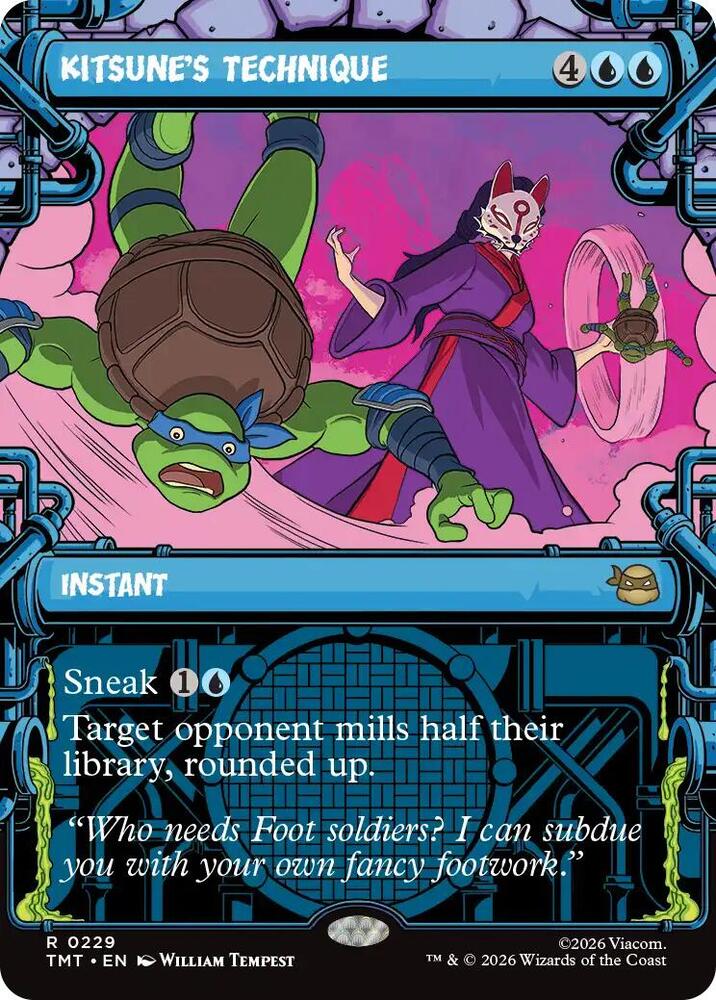 Kitsune's Technique (Showcase) 229 card from Teenage Mutant Ninja Turtles