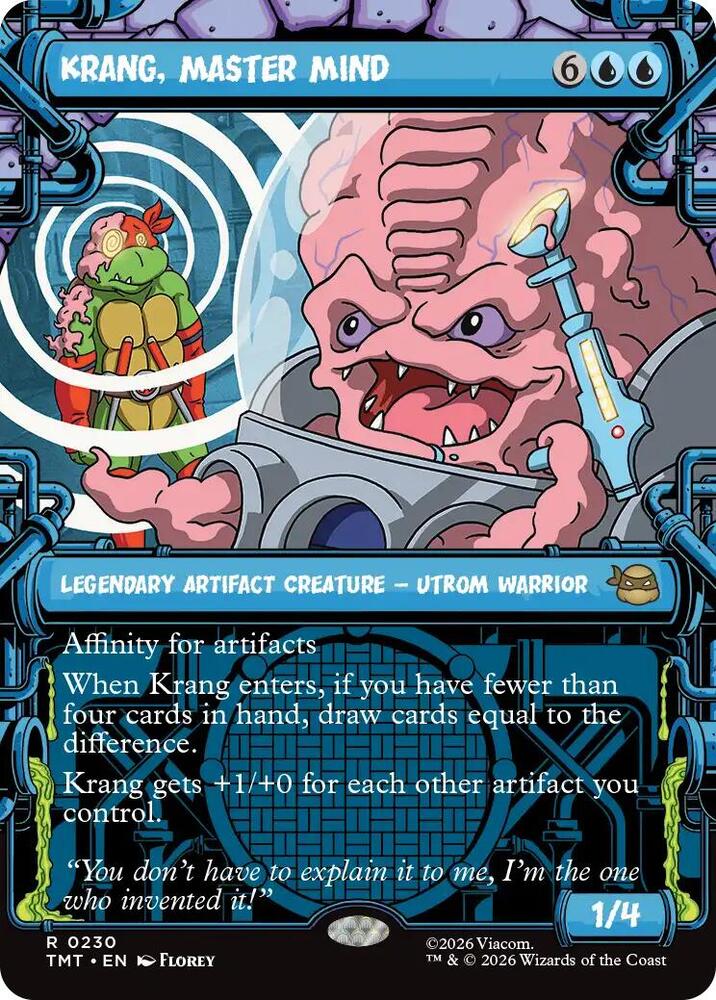 Krang, Master Mind (Showcase) 230 card from Teenage Mutant Ninja Turtles