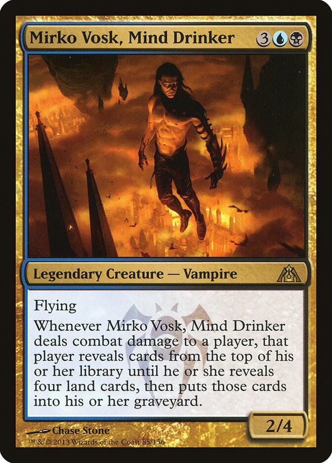 Mirko Vosk, Mind Drinker 85 card from Dragon's Maze