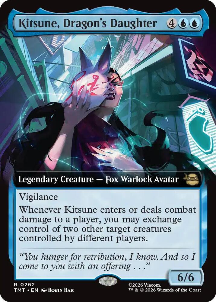 Kitsune, Dragon's Daughter (Extended Art) 262 card from Teenage Mutant Ninja Turtles