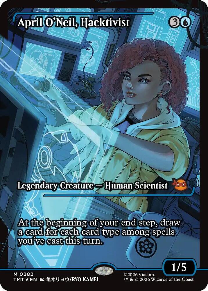 April O'Neil, Hacktivist (Showcase) 282 card from Teenage Mutant Ninja Turtles