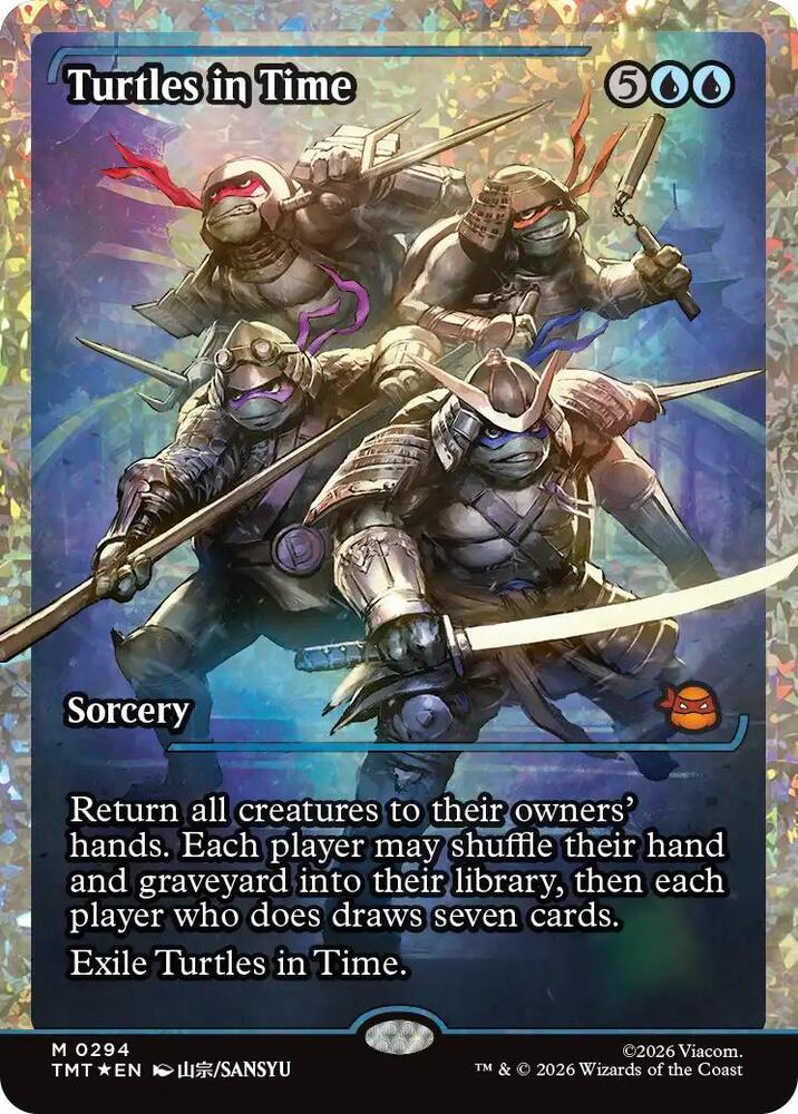 Turtles in Time (Showcase) (Fracture Foil) 294 card from Teenage Mutant Ninja Turtles