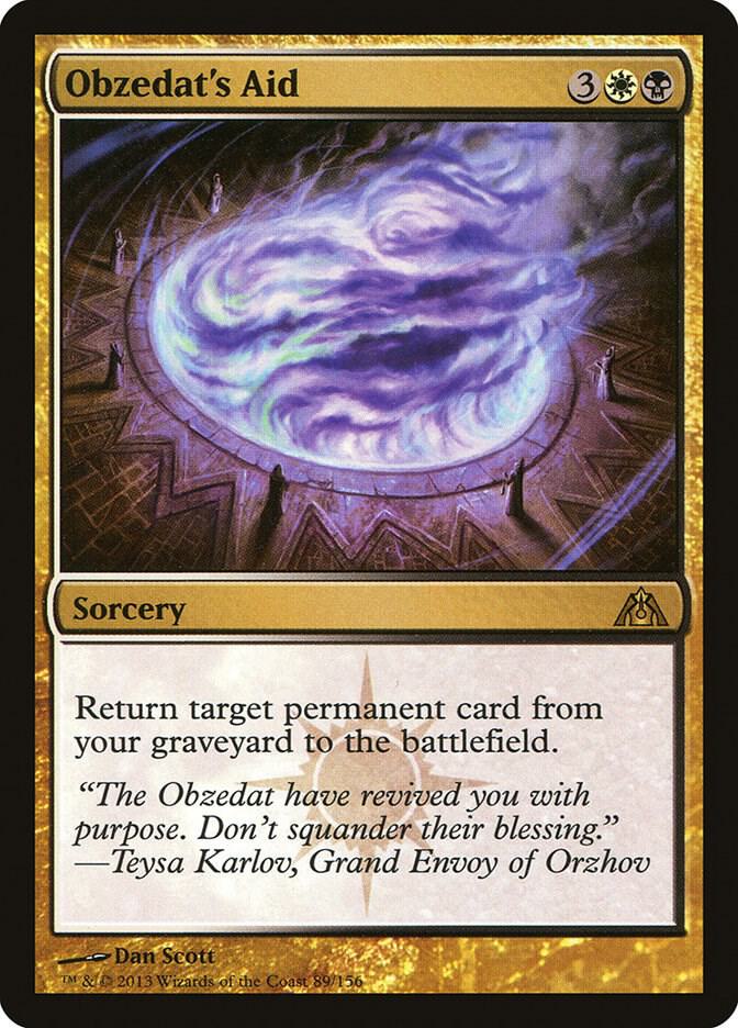 Obzedat's Aid 89 card from Dragon's Maze