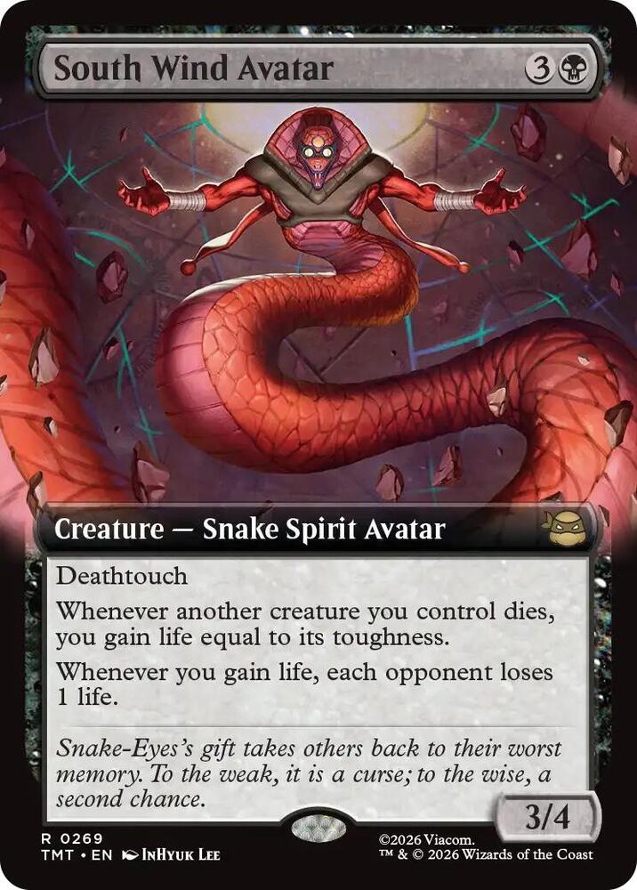 South Wind Avatar (Extended Art) 269 card from Teenage Mutant Ninja Turtles
