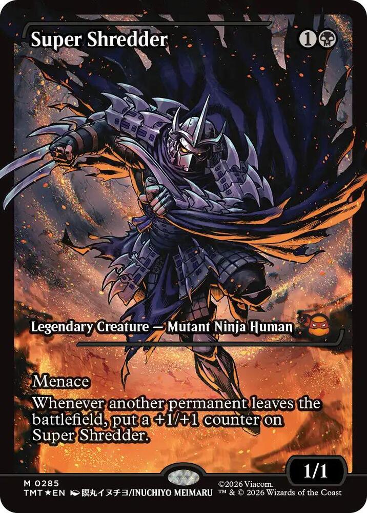 Super Shredder (Showcase) 285 card from Teenage Mutant Ninja Turtles