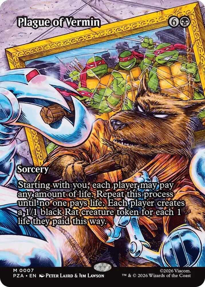 Plague of Vermin (Borderless) 7 card from Teenage Mutant Ninja Turtles Source Material