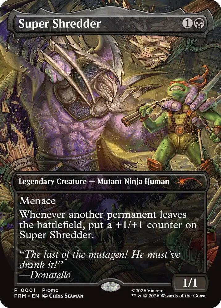 Super Shredder (Borderless) 1 card from Unique and Miscellaneous Promos