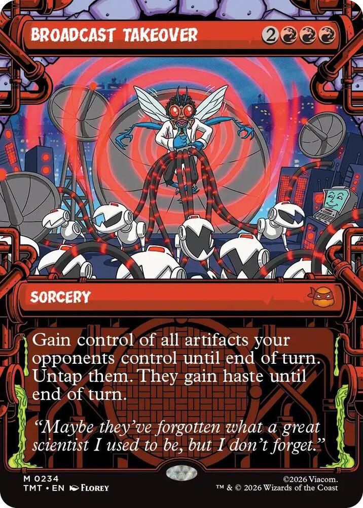 Broadcast Takeover (Showcase) 234 card from Teenage Mutant Ninja Turtles