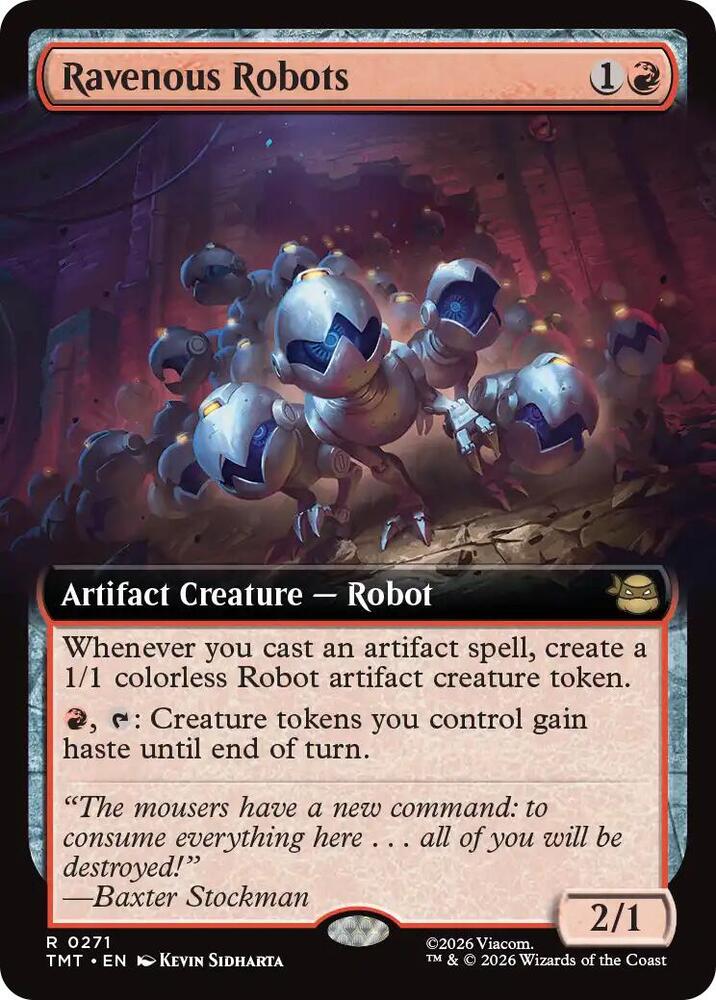 Ravenous Robots (Extended Art) 271 card from Teenage Mutant Ninja Turtles