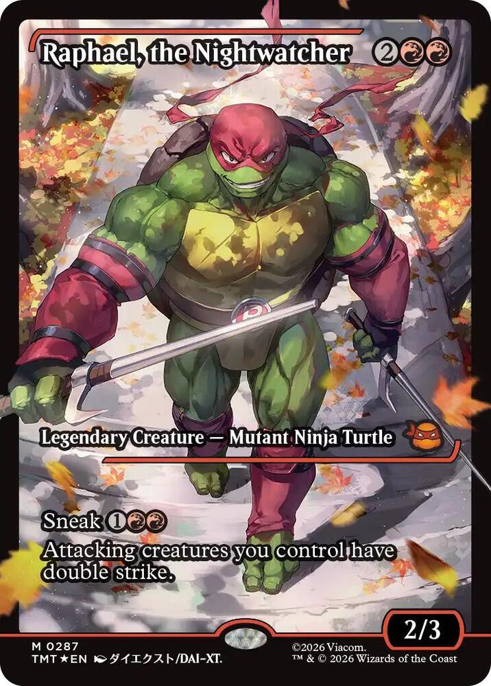 Raphael, the Nightwatcher (Showcase) 287 card from Teenage Mutant Ninja Turtles