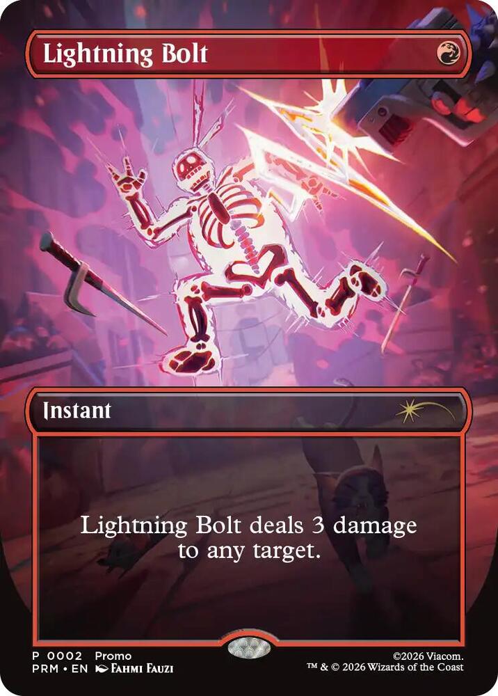 Lightning Bolt (Borderless) 2 card from Unique and Miscellaneous Promos