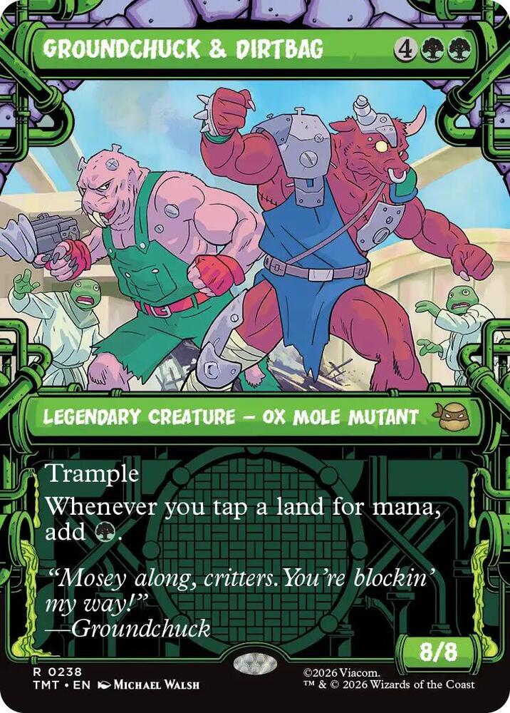 Groundchuck & Dirtbag (Showcase) 238 card from Teenage Mutant Ninja Turtles