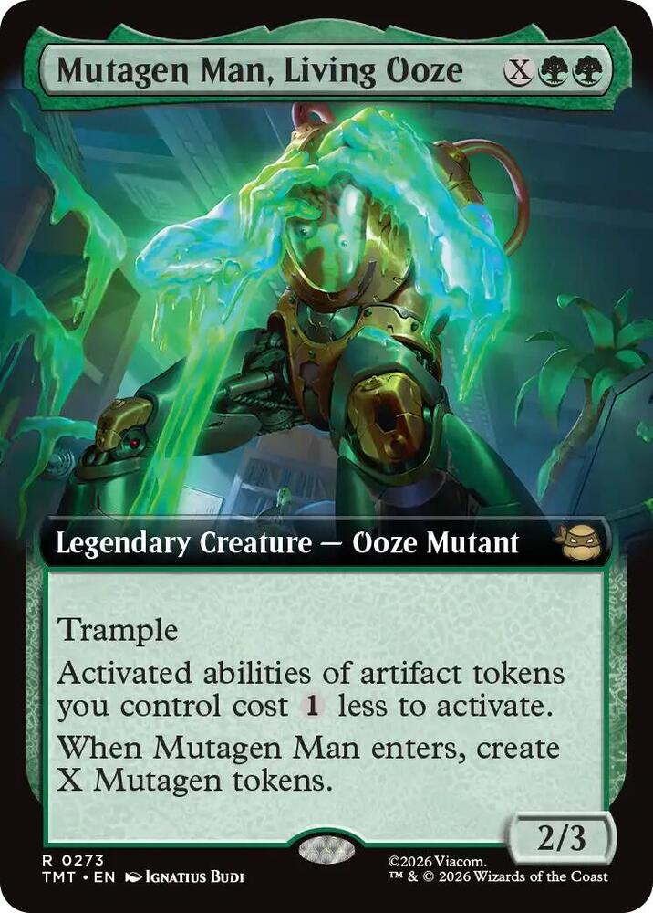 Mutagen Man, Living Ooze (Extended Art) 273 card from Teenage Mutant Ninja Turtles
