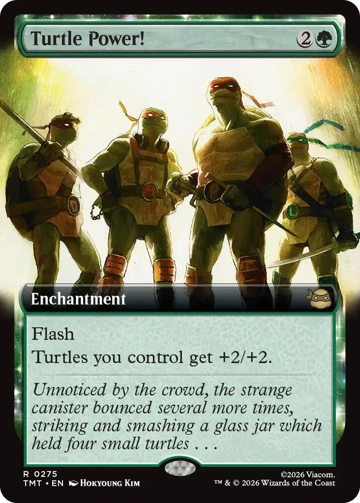 Turtle Power! (Extended Art) 275 card from Teenage Mutant Ninja Turtles