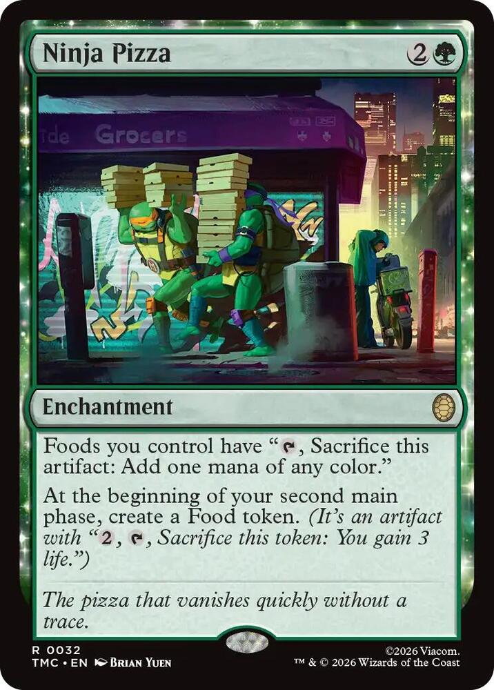 Ninja Pizza 32 card from Commander: Teenage Mutant Ninja Turtles