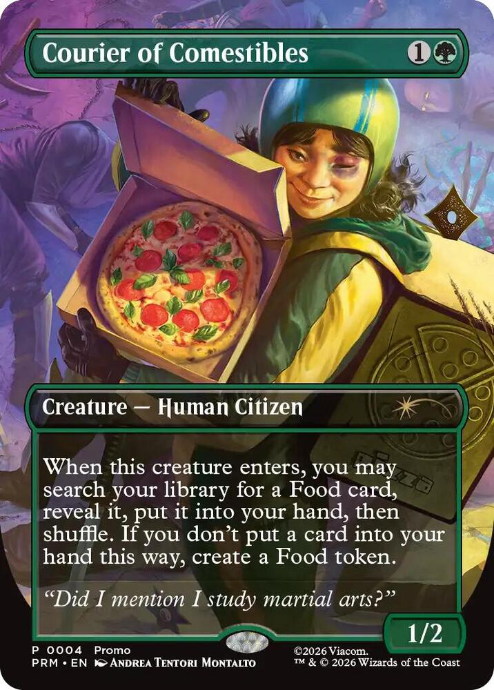 Courier of Comestibles (Borderless) 4 card from Unique and Miscellaneous Promos