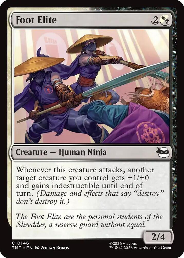 Foot Elite 146 card from Teenage Mutant Ninja Turtles