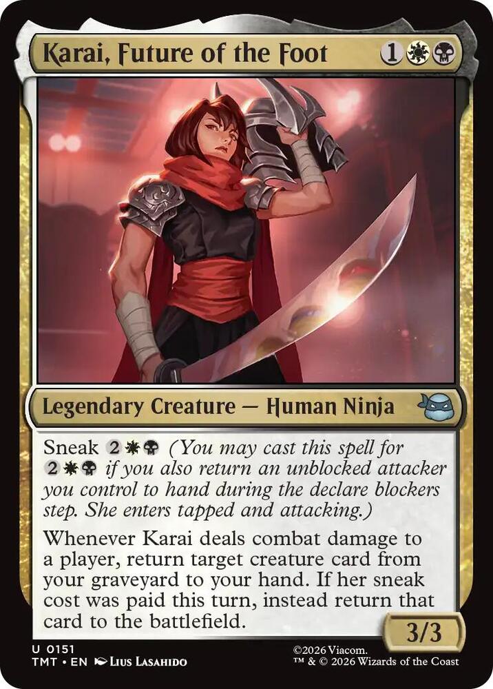 Karai, Future of the Foot 151 card from Teenage Mutant Ninja Turtles