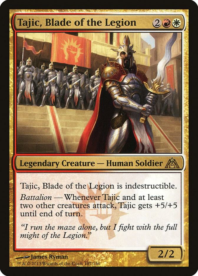 Tajic, Blade of the Legion 107 card from Dragon's Maze