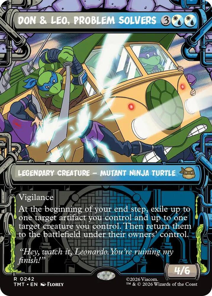 Don & Leo, Problem Solvers (Showcase) 242 card from Teenage Mutant Ninja Turtles