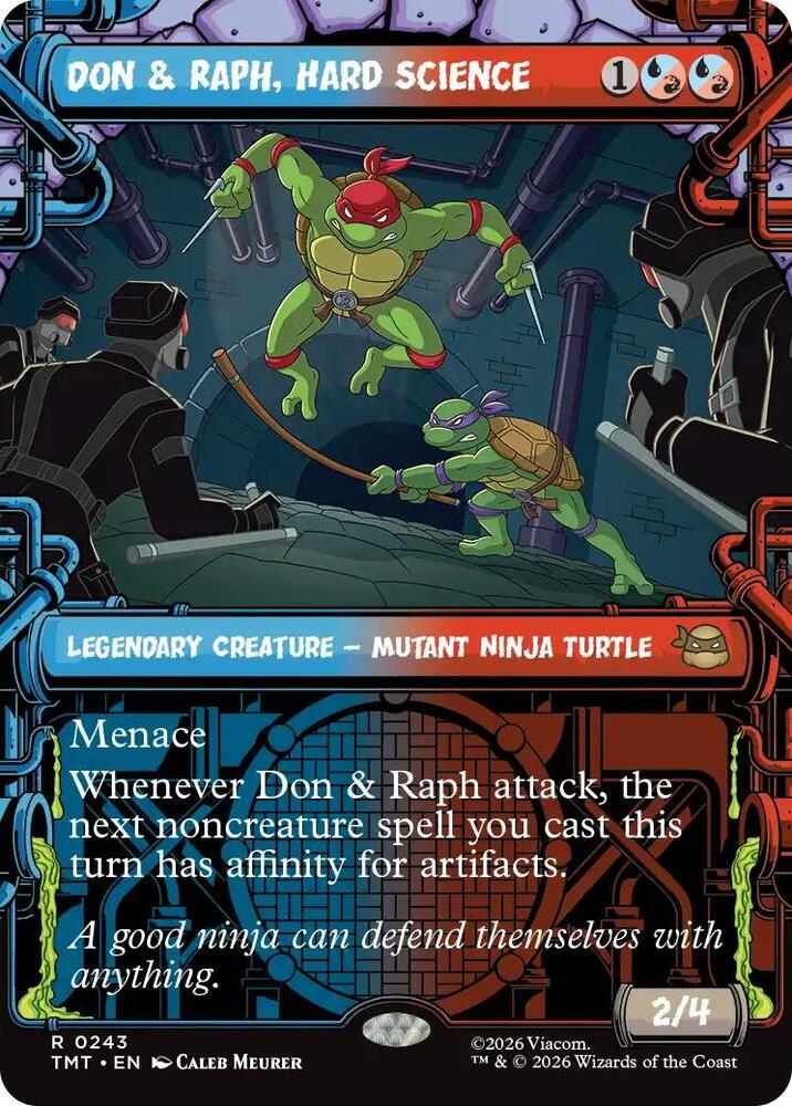 Don & Raph, Hard Science (Showcase) 243 card from Teenage Mutant Ninja Turtles