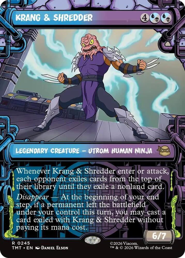 Krang & Shredder (Showcase) 245 card from Teenage Mutant Ninja Turtles