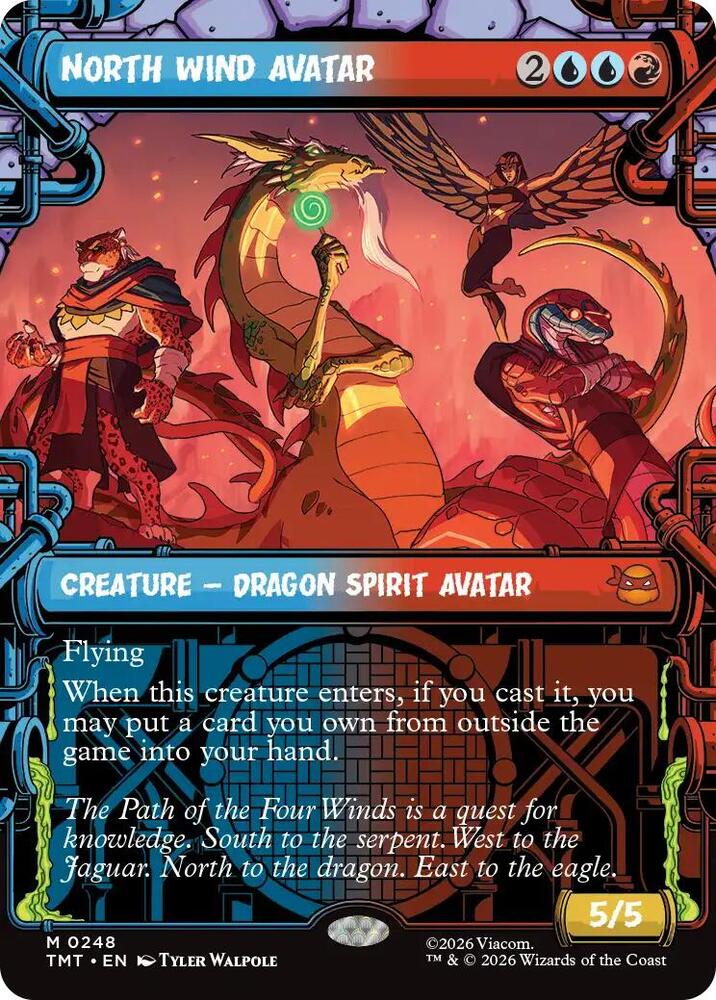 North Wind Avatar (Showcase) 248 card from Teenage Mutant Ninja Turtles