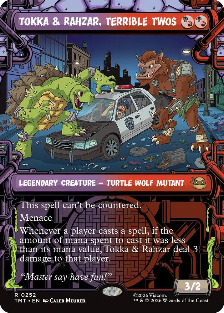 Tokka & Rahzar, Terrible Twos (Showcase) 252 card from Teenage Mutant Ninja Turtles