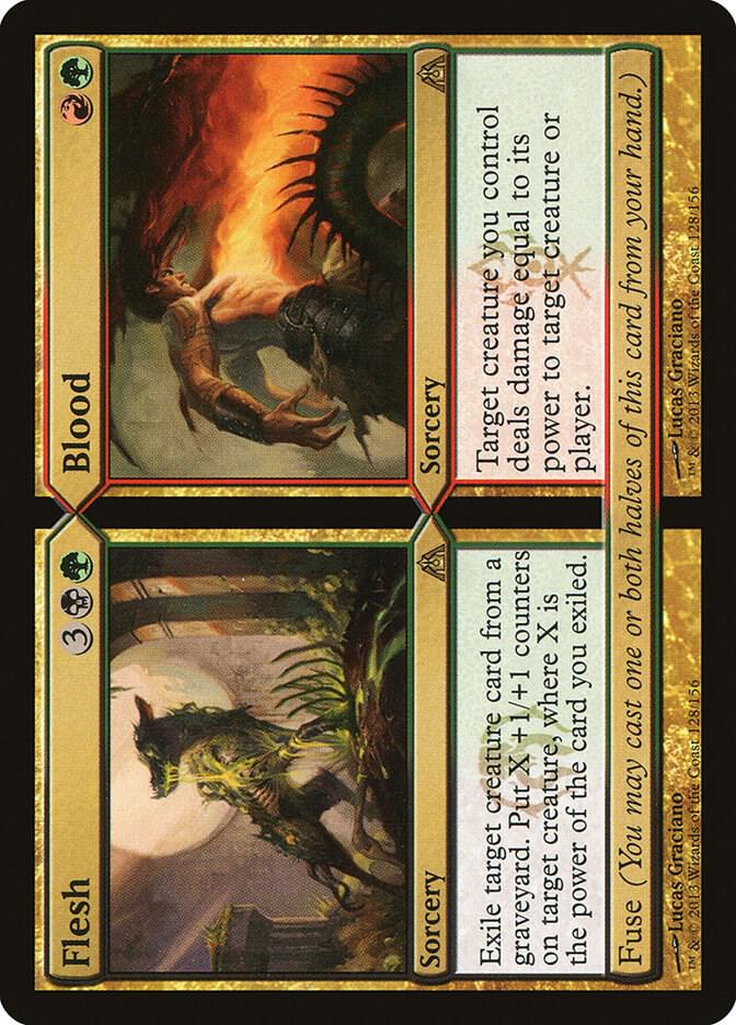 Flesh // Blood 128 card from Dragon's Maze