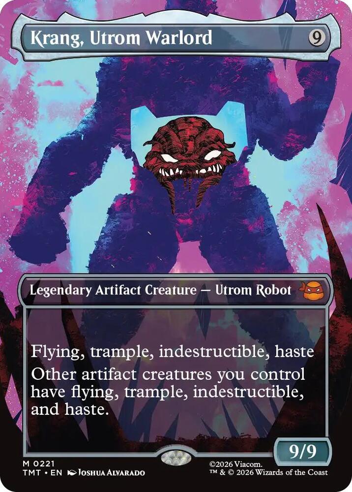 Krang, Utrom Warlord (Borderless) 221 card from Teenage Mutant Ninja Turtles