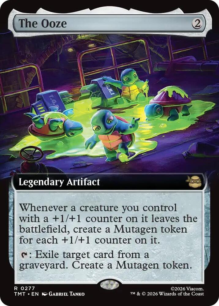 The Ooze (Extended Art) 277 card from Teenage Mutant Ninja Turtles