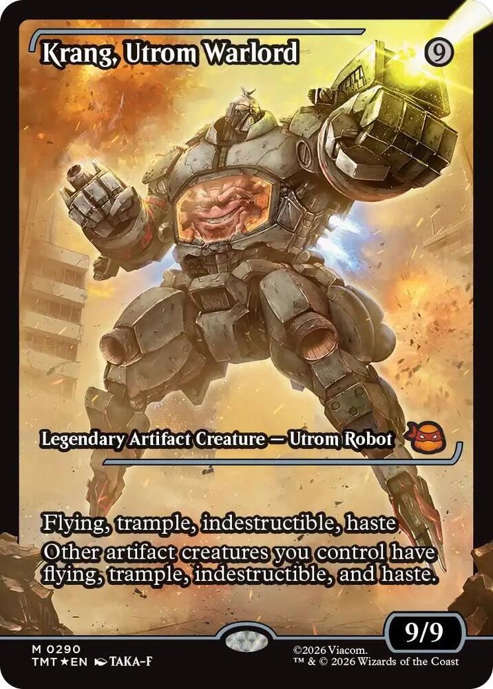 Krang, Utrom Warlord (Showcase) 290 card from Teenage Mutant Ninja Turtles