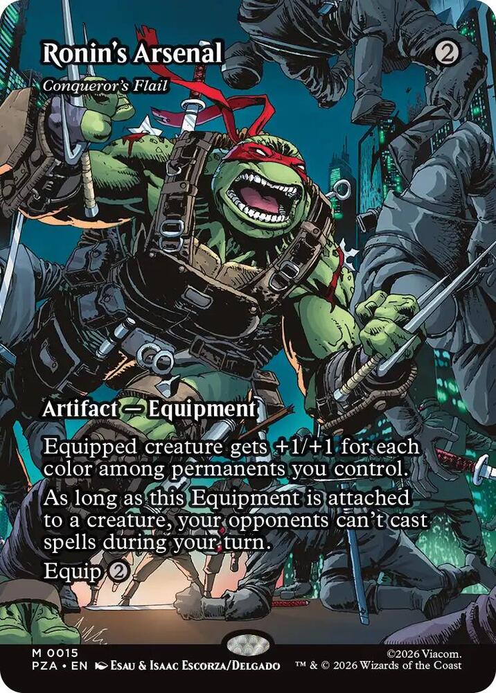Ronin's Arsenal - Conqueror's Flail (Borderless) 15 card from Teenage Mutant Ninja Turtles Source Material