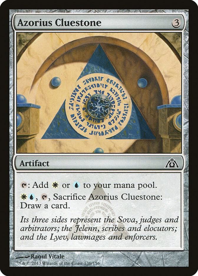 Azorius Cluestone 136 card from Dragon's Maze