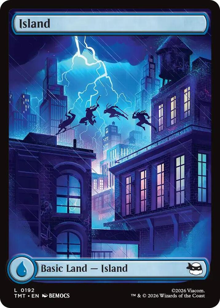 Island 192 card from Teenage Mutant Ninja Turtles