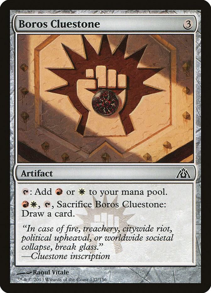 Boros Cluestone 137 card from Dragon's Maze
