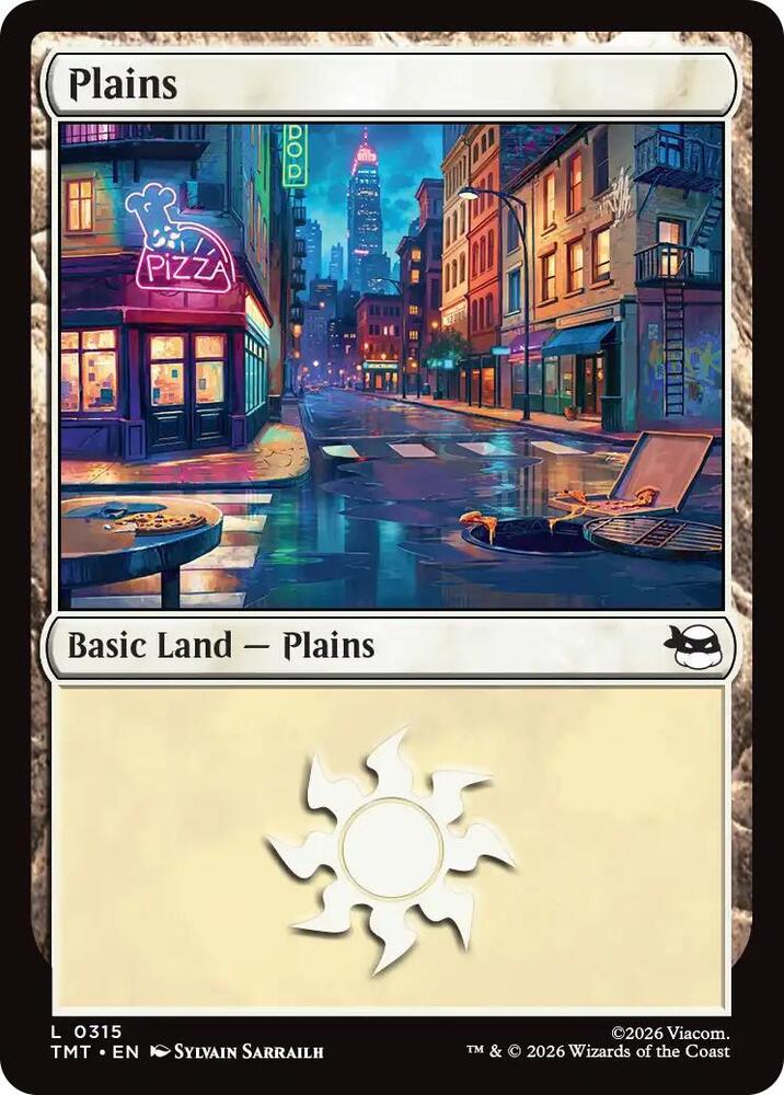 Plains 315 card from Teenage Mutant Ninja Turtles