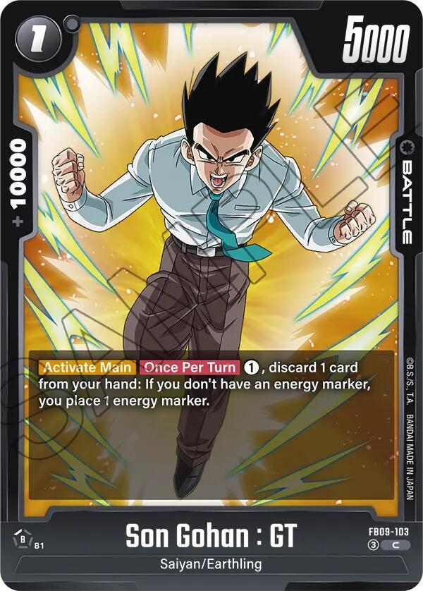 Son Gohan : GT FB09-103 card from Dual Evolution