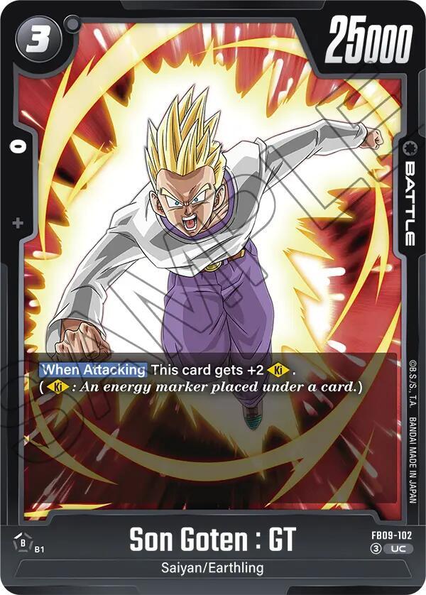 Son Goten : GT FB09-102 card from Dual Evolution