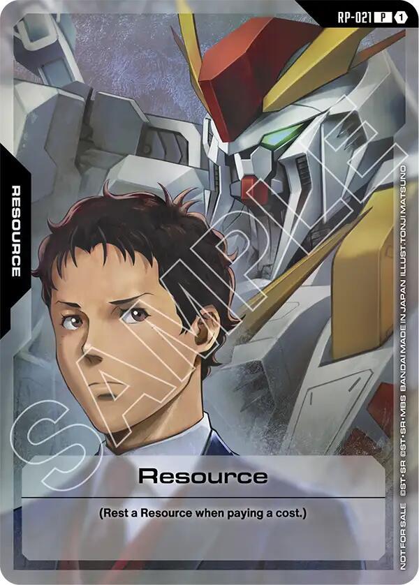 Resource (Mobile Suit Gundam: Hathaway's Flash) RP-021 card from Promotional Resource Tokens