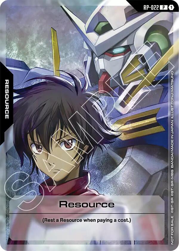 Resource (Mobile Suit Gundam 00) RP-022 card from Promotional Resource Tokens