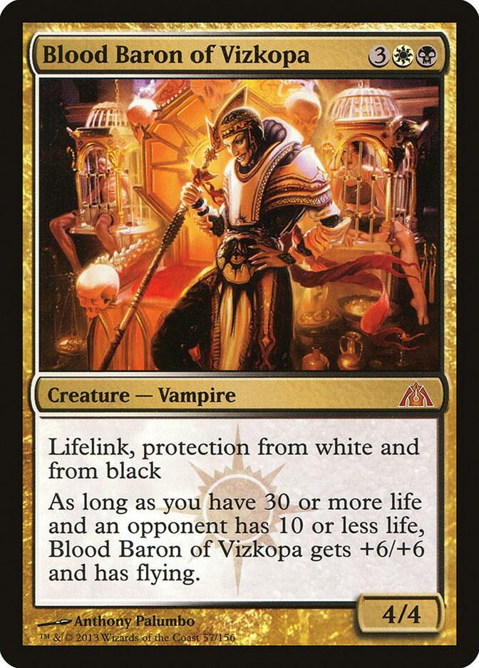 Blood Baron of Vizkopa 57 card from Dragon's Maze