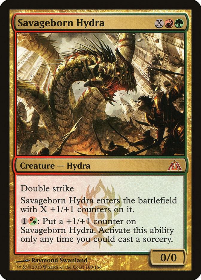 Savageborn Hydra 100 card from Dragon's Maze