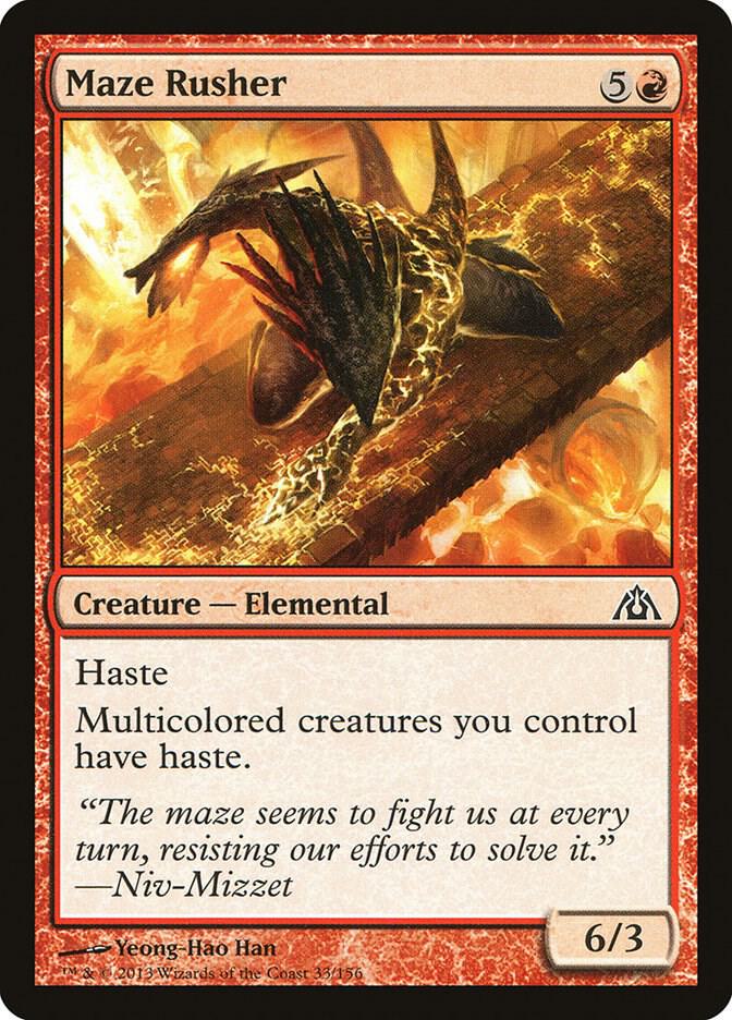 Maze Rusher 33 card from Dragon's Maze