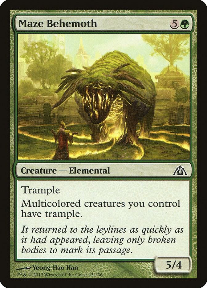 Maze Behemoth 43 card from Dragon's Maze