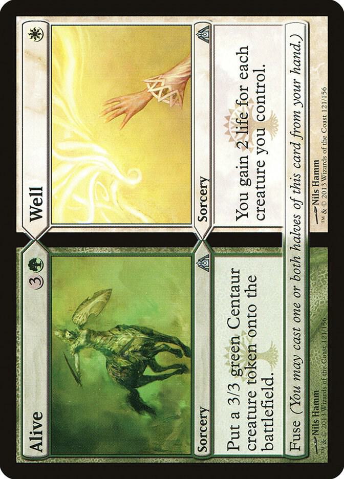 Alive // Well 121 card from Dragon's Maze
