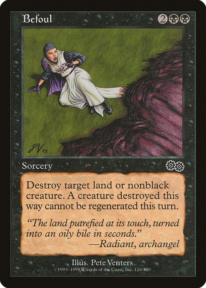 Befoul 116 card from Urza's Saga