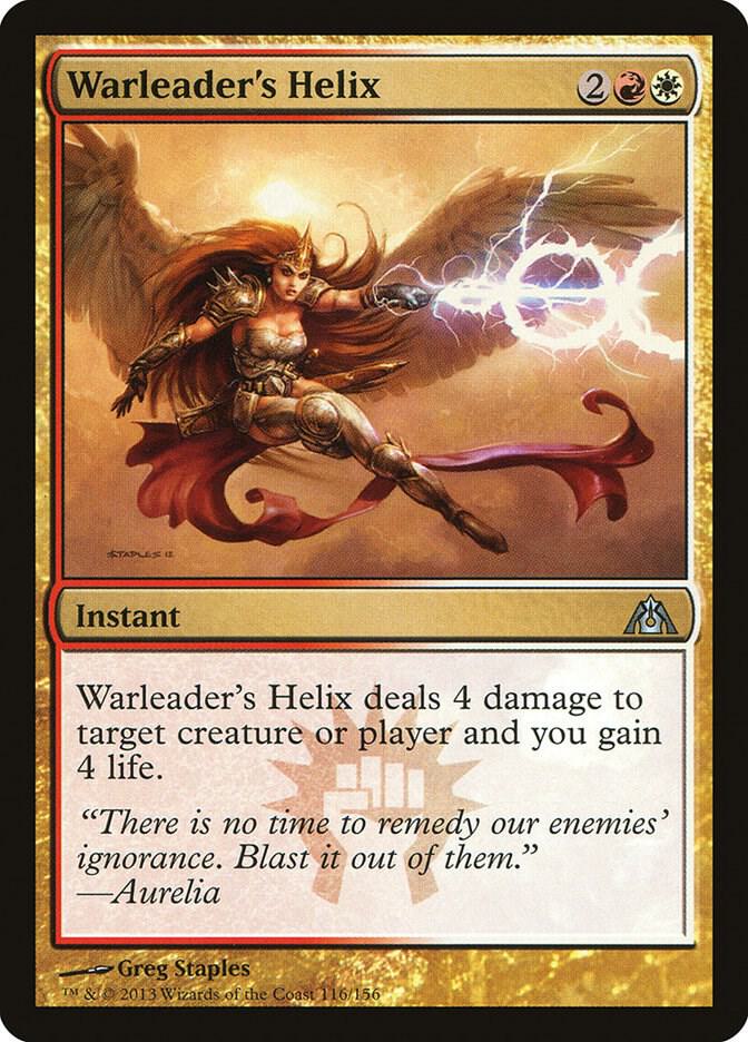 Warleader's Helix 116 card from Dragon's Maze