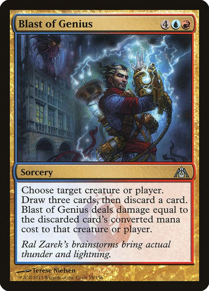 Blast of Genius 55 card from Dragon's Maze