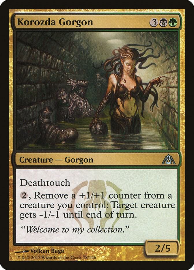 Korozda Gorgon 78 card from Dragon's Maze